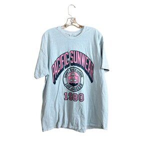 Pacsun Men's Light Blue T-Shirt